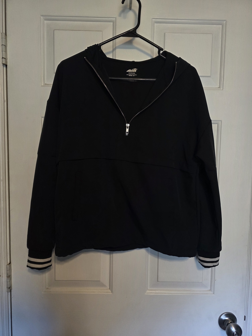 Avia Black Half-Zip Hoodie Sweater